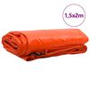 vidaXL Tarpaulin 650g / m&sup2; Orange 1.5 x 2 m Canvas with PVC Coating