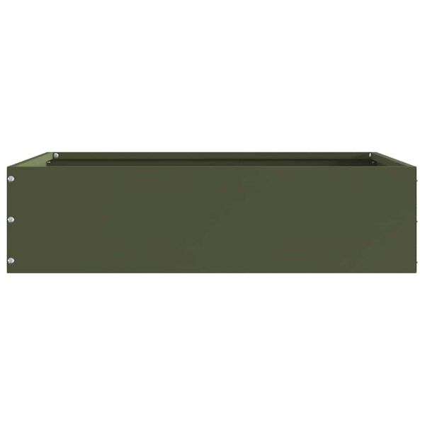 vidaXL Lawn Edging Olive green 50 x 50 x 13 cm Steel