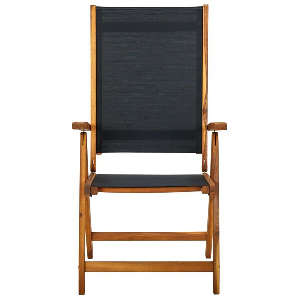 vidaXL Folding Garden Chairs 6 pcs Solid Wood Acacia and Textilene