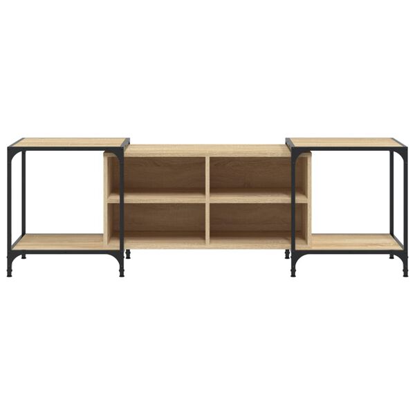 vidaXL TV Cabinet Sonoma Oak 153x37x50 cm Engineered Wood