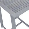 vidaXL 3 Piece Outdoor Bar Set Grey Solid Acacia Wood