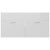 vidaXL Bathroom Furniture Set High Gloss White Engineered Wood