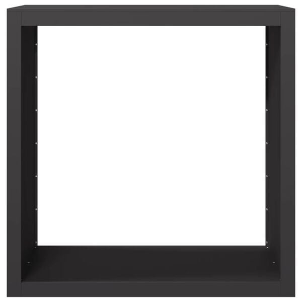 vidaXL Firewood Rack Black 100x40x100 cm Steel