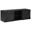 vidaXL TV Cabinet with Shelf with Storage Black 105 x 30 x 35 cm