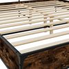 vidaXL Bed Frame without Mattress Smoked Oak 180x200 cm Super King