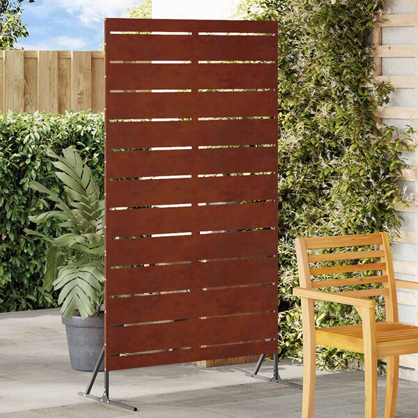 vidaXL Privacy Screen Grey 100 x 50 x 180 cm Weathering Steel
