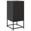 vidaXL Bedside Cabinet Black 36x39x78 cm Steel