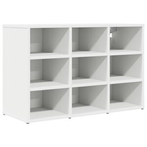 vidaXL Shoe Cabinet with Shelf White 77.5 x 30 x 51 cm Engineered Wood