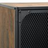 vidaXL Storage Cabinets 2 pcs Rustic Brown 72x36x82 cm Metal and MDF