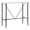 vidaXL Bar Table White 120x60x110 cm MDF