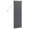 vidaXL Window Blind with Curtains Manual Dark grey Aluminium