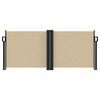 vidaXL Retractable Side Awning Beige 100x600 cm