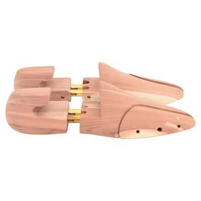 vidaXL Shoe Stretcher with Shoe Horn EU 42-43 Solid Wood Cedar