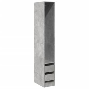 vidaXL Wardrobe Concrete Grey 30x50x200 cm Engineered Wood