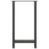 vidaXL Bar Table Legs Anthracite 2 pcs 50x(90-91) cm Steel