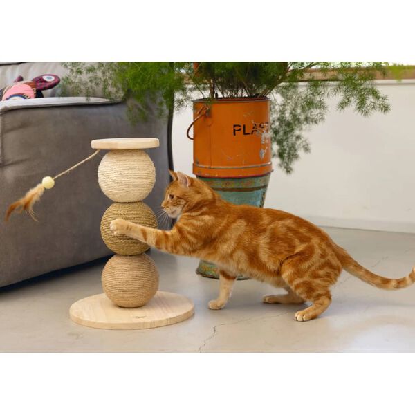 Designed by Lotte Cat Scratch Balls Elio 34x47.5 cm Wood