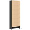 vidaXL Highboard with LED Black 69x32.5x200 cm Engineered Wood