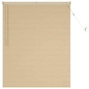 vidaXL Venetian Blind Manual Light Brown with Pattern 150 x 120 cm PVC