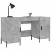 vidaXL Desk Concrete Grey 140x50x75 cm Engineered Wood