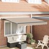 vidaXL Retractable Awning Beige 350 x 250 cm Polyester and Steel