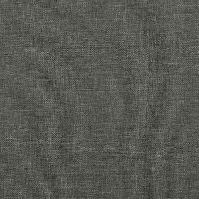 vidaXL Bed Frame Dark Grey 135x190 cm Double Fabric