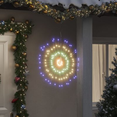 vidaXL Christmas Starburst Light 140 LEDs Multicolour 17 cm