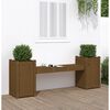 vidaXL Planter Bench Honey Brown 180x36x63 cm Solid Wood Pine