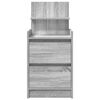vidaXL Bedside Cabinet with 2 Drawers Grey Sonoma 38x34x80 cm