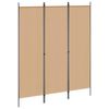 vidaXL 3-Panel Room Divider Beige 150 x 180 cm Fabric