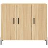 vidaXL Sideboard Sonoma Oak 90x34x80 cm Engineered Wood