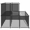 vidaXL Small Animal Cage Black 143x107x93 cm PP and Steel