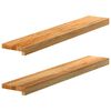 vidaXL Window Sills 2 pcs&nbsp;Light Brown 90x15x2 cm Solid Wood Oak