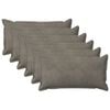 vidaXL Cushion with Pillow HOUTEN 6 pcs Light Grey Velvet