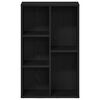 vidaXL Bookcase Black Oak 50x25x80 cm Engineered Wood