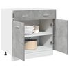 vidaXL Drawer Bottom Cabinet Lyon Concrete Grey 80x46x81.5 cm Engineered Wood