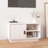 vidaXL TV Cabinet White 70x34x40 cm Solid Wood Pine