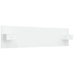 vidaXL Bed Headboard with Cabinets White Engineered Wood