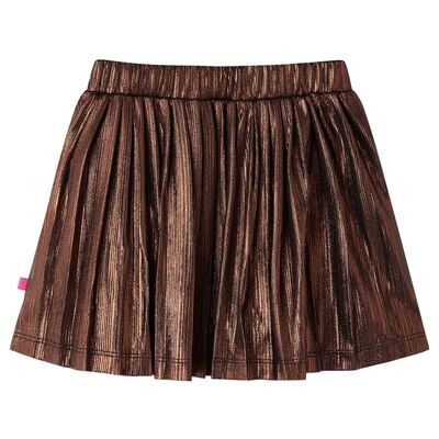 Kids' Skirt with Glitters Cognac 92