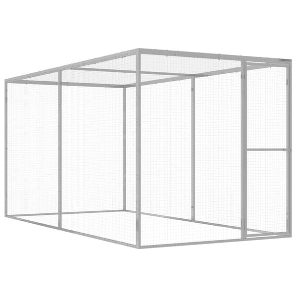 vidaXL Cat Cage 3x1.5x1.5 m Galvanised Steel