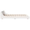 vidaXL Bed Frame without Mattress White 120x200 cm Solid Wood Pine