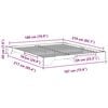 vidaXL Bed Frame Brown 180 x 210 cm Solid Pine Wood