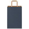 vidaXL Paper Bags 250 pcs with Handles Blue 21x11x31 cm