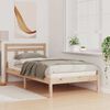 vidaXL Bed Frame Brown 90 x 200 cm Solid Pine Wood