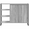 vidaXL Side Cabinet Grey Sonoma 96.5 x 30 x 75 cm Engineered Wood