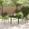 vidaXL Garden Dining Set 3 pcs Black Poly Rattan