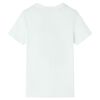 Kids' T-shirt with Short Sleeves Ecru 116