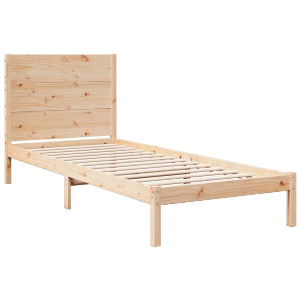 vidaXL Extra Long Bed Frame without Mattress 100x220 cm Solid Wood