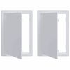 vidaXL Access Panels 2 pcs White 15 x 23 cm ABS Plastic