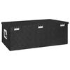 vidaXL Storage Box Black 90x47x33.5 cm Aluminium
