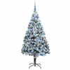 vidaXL Artificial Christmas Tree with 300 LEDs with Stand White 180 cm
